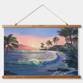 Lahaina stad rond 1900 hangend wandkleed (Voorkant)