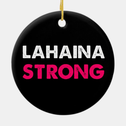 Lahaina Strong Keramisch Ornament (Achterkant)