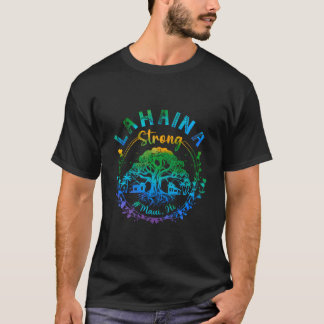Lahaina Strong Maui Hawaii Oude Banyan Boom redde  T-shirt