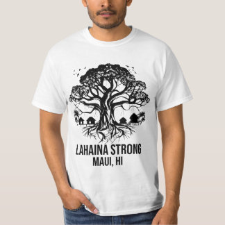 Lahaina Strong Maui Hawaii Oude Banyan Boom T-shirt