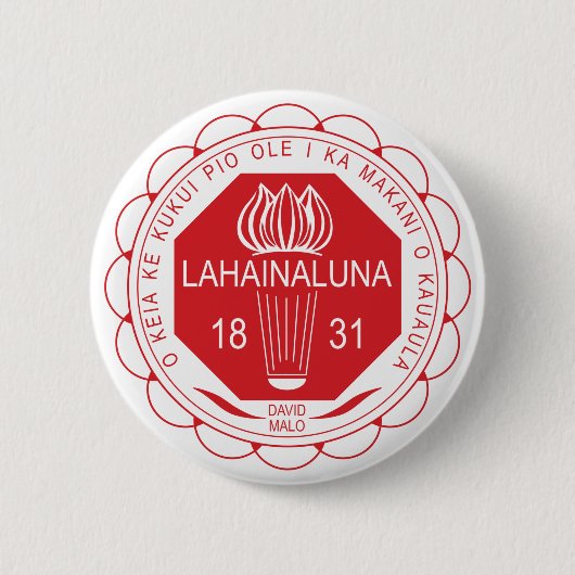 Lahainaluna High School Button (Voorkant)