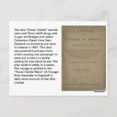 Lahiff Genealoy Briefkaart "Dover Castle" (Achterkant)