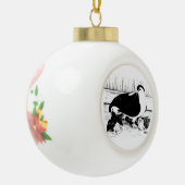 Lahore Duiven 1980 Keramische Bal Ornament (Links)