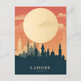 Lahore Pakistan Badshahi Travel waterverf Briefkaart