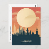  Lahore Pakistan Badshahi Travel waterverf Briefkaart (Voorkant / Achterkant)