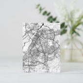 Lahore Pakistan Map Briefkaart (Staand voorkant)