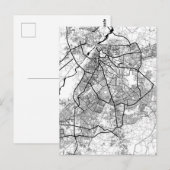 Lahore Pakistan Map Briefkaart (Voorkant / Achterkant)