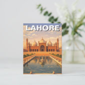 Lahore Pakistan Reizen Briefkaart (Staand voorkant)
