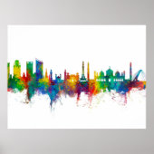 Lahore Pakistan Skyline Poster (Voorkant)