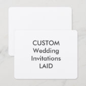 LAID 100 lb 5,5-inch x 4,25-inch bruiloft Kaart (Voorkant / Achterkant)