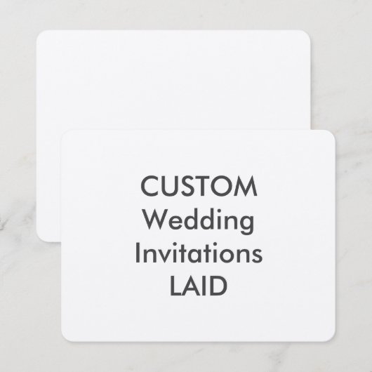 LAID 100 lb 5,5-inch x 4,25-inch bruiloft Kaart (Voorkant / Achterkant)