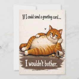 Laid Back Cat Birthday Card Feestdagenkaart