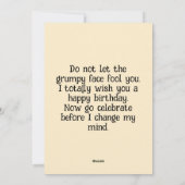 Laid Back Cat Birthday Card Feestdagenkaart (Achterkant)