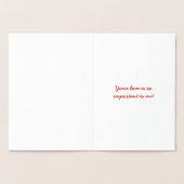 laid-back goudfolie Valentijnsdag Kaart (Binnen)