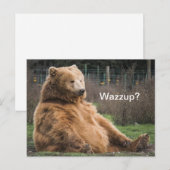 laid-back grizzly Beer Briefkaart (Voorkant / Achterkant)