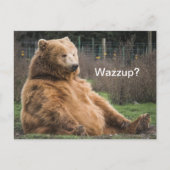 laid-back grizzly Beer Briefkaart (Voorkant)