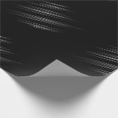 Laid-back monochrome moderne wedge-Shaped-lijnen Cadeaupapier (Hoek)