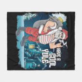 Laid back Santa Claus heeft een coole kerst Fleece Deken (Voorkant (Horizontaal))