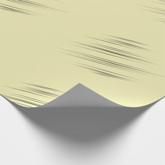 Laid-back Yellow Modern Wedge-Shaped Strokes Cadeaupapier (Hoek)