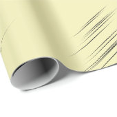 Laid-back Yellow Modern Wedge-Shaped Strokes Cadeaupapier (Rol Hoek)