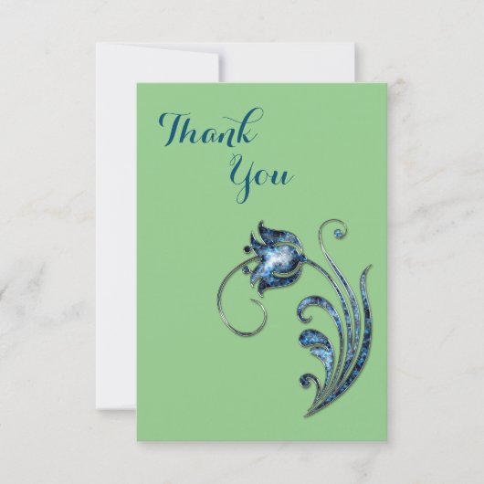 Laid paper - Hartelijk dank Bedankkaart (Voorkant)