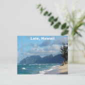 Laie Beach, Hawaii Briefkaart (Staand voorkant)