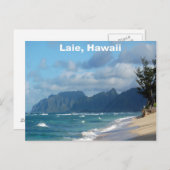 Laie Beach Hawaii Briefkaart (Voorkant / Achterkant)