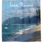 Laie Beach, Hawaii douchegordijn (Voorkant)