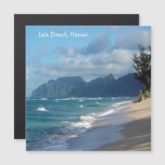 Laie Beach Hawaii Kaart (Voorkant / Achterkant)
