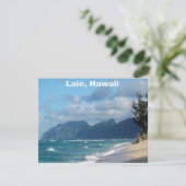 Laie Beach Hawaii Kaart (Staand voorkant)