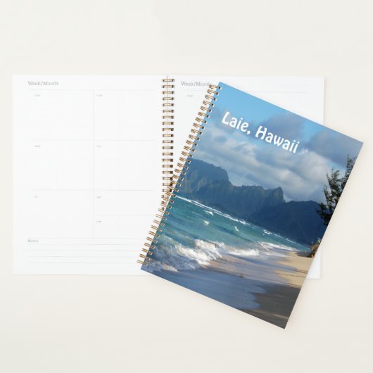 Laie Beach, Hawaii Planner (Display)