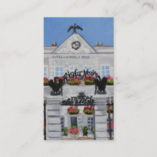 "L'Aigle Noir Hotel Visitekaartje" Visitekaartje (Voorkant)