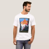 L'Aiguille du Midi & Swiss MONT BLANC Old Tourism T-shirt (Voorkant volledig)