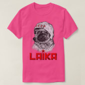 Laika De CCCP Sovjet-Russische superruimte Raket D T-shirt (Design voorkant)