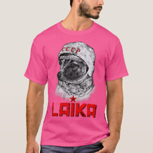 Laika De CCCP Sovjet-Russische superruimte Raket D T-shirt