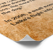 Laika, de eerste hond in de ruimte poster (Hoek)