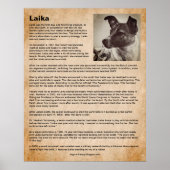 Laika, de eerste hond in de ruimte poster (Voorkant)