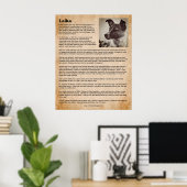 Laika, de eerste hond in de ruimte poster (Thuiskantoor)