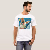 Laika, de ruimtehond. t-shirt (Voorkant volledig)