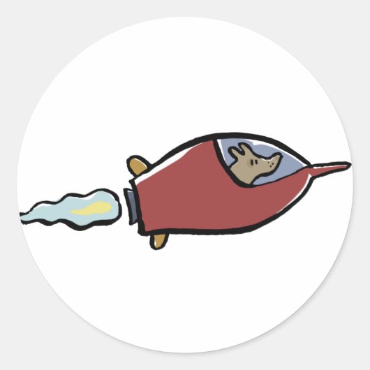 laika ronde sticker (Voorkant)