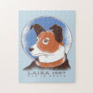 Laika Sovjet-ruimtevaart 1957 Legpuzzel