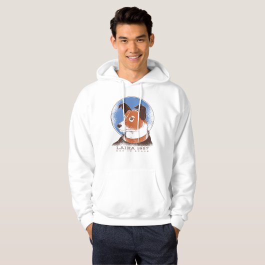 Laika Sovjet Space Dog 1957 Hoodie (Voorkant volledig)