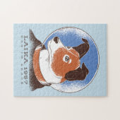 Laika Sovjet Space Dog 1957 Legpuzzel (Horizontaal)