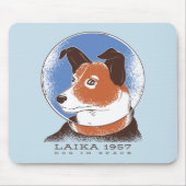 Laika Sovjet Space Dog 1957 Muismat (Voorkant)