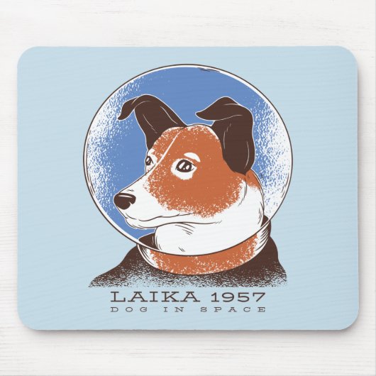 Laika Sovjet Space Dog 1957 Muismat (Voorkant)