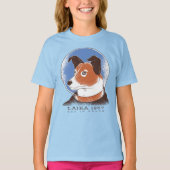 Laika Sovjet Space Dog 1957 T-shirt (Voorkant)