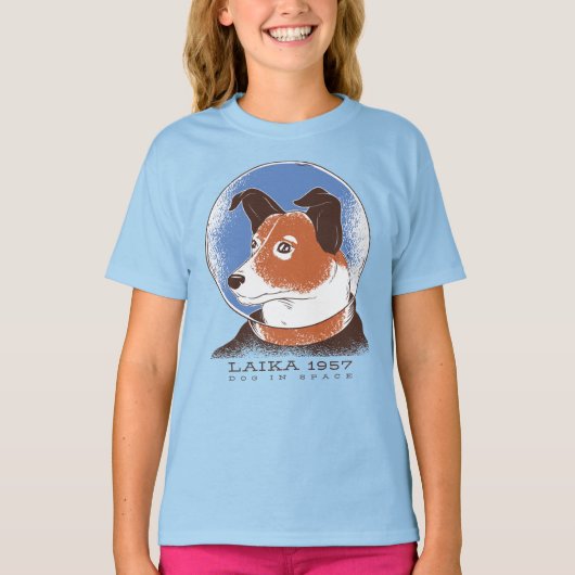 Laika Sovjet Space Dog 1957 T-shirt (Voorkant)
