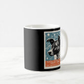 Laika Space Dog Product  Ccccp Sovjet Rusland Koffiemok (Voorkant rechts)