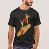 Laika The CCCP Soviet Russia Super Space Rocket Do T-shirt (Voorkant)