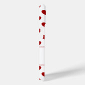 Laila - Aangepaste naam - Red Hearts Polka Dot Pat Case-Mate iPhone Case (Achterkant / Rechts)